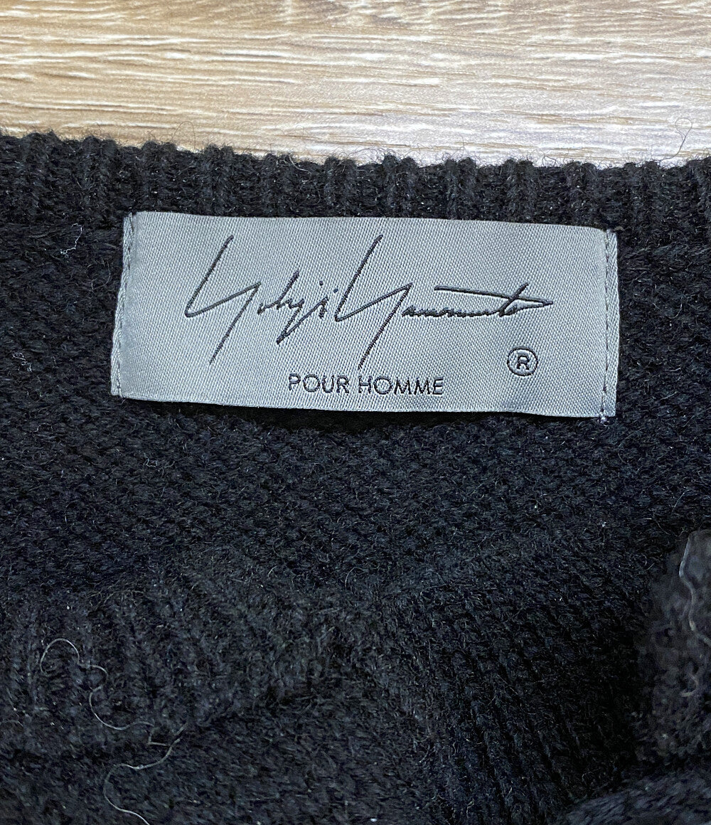 ヨウジヤマモトプールオム  チャイナボタンニット CHINA BUTTON HENRY NECK KNIT 24aw     メンズ SIZE 3  YOHJI YAMAMOTO POUR HOMME