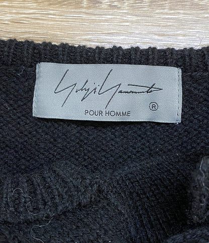 ヨウジヤマモトプールオム  チャイナボタンニット CHINA BUTTON HENRY NECK KNIT 24aw     メンズ SIZE 3  YOHJI YAMAMOTO POUR HOMME