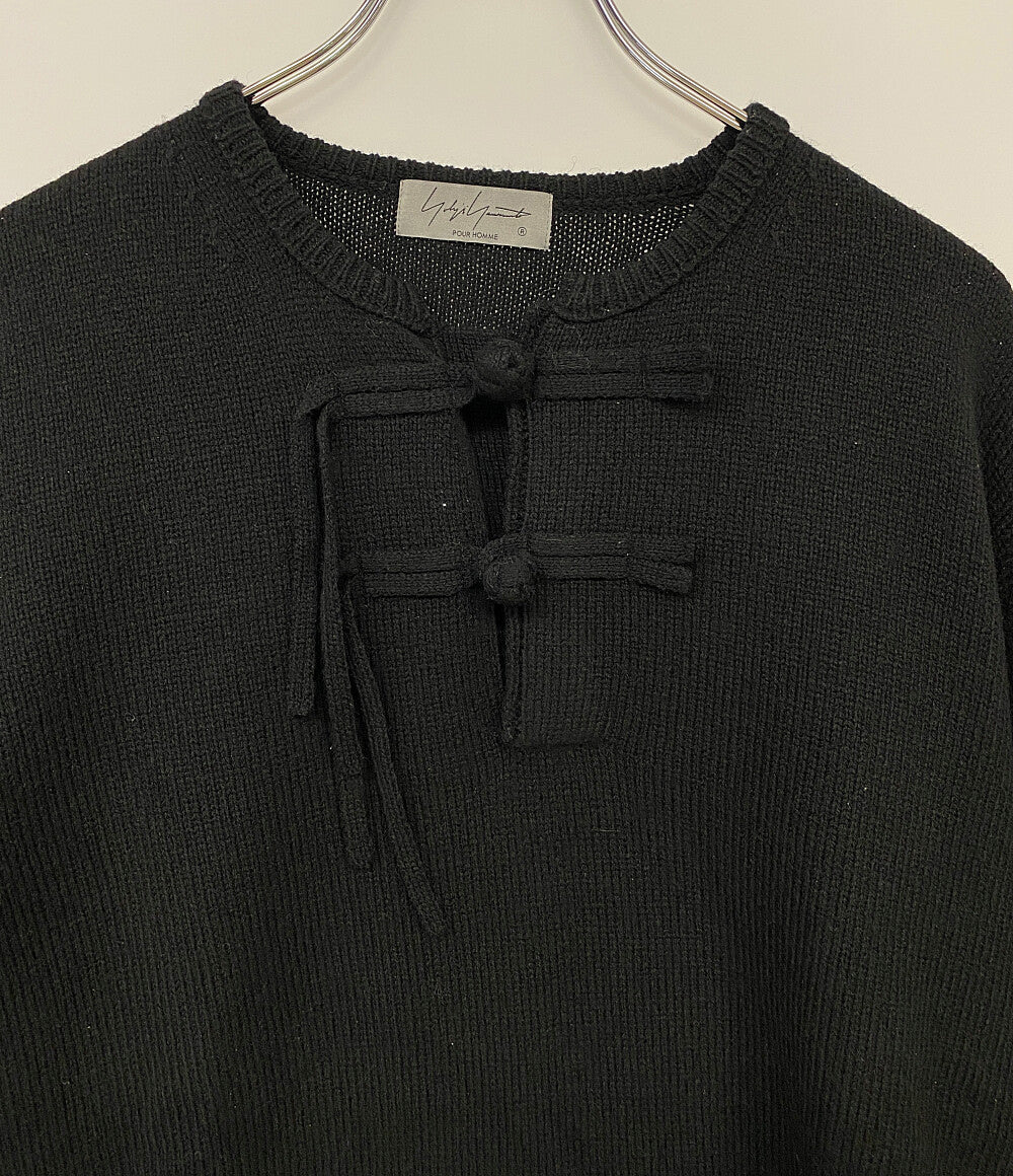 ヨウジヤマモトプールオム  チャイナボタンニット CHINA BUTTON HENRY NECK KNIT 24aw     メンズ SIZE 3  YOHJI YAMAMOTO POUR HOMME