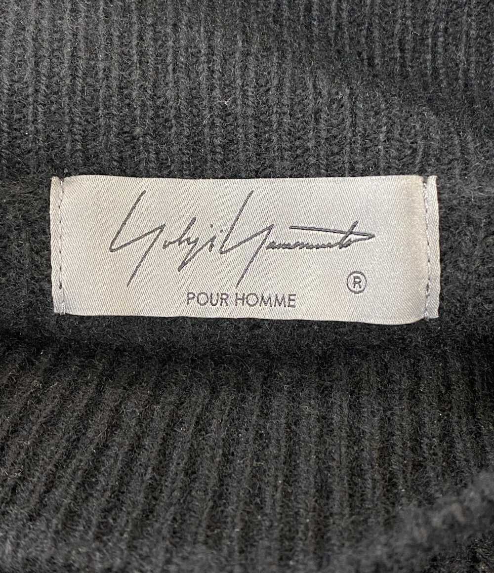 YOHJI YAMAMOTO POUR HOMME ファスナーデザインタートルネック YOHJI YAMAMOTO POUR HOMME ファスナーデザインタートルネック