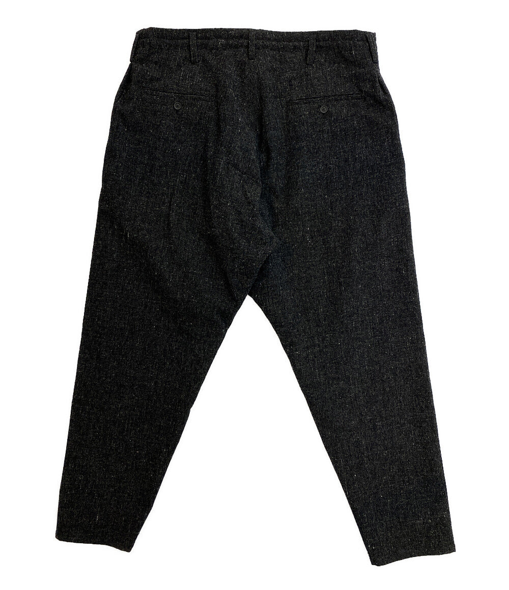 美品 YOHJI YAMAMOTO POUR HOMME パンツ WOOL SPINNING SLIM SAROUEL PANTS 24AW HO-P23-105 メンズ SIZE 3 ヨウジヤマモトプールオム