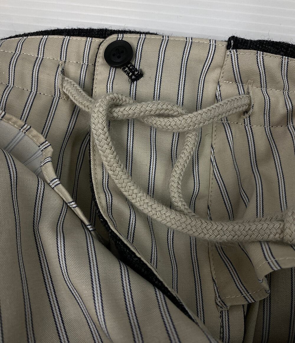 美品 YOHJI YAMAMOTO POUR HOMME パンツ WOOL SPINNING SLIM SAROUEL PANTS 24AW HO-P23-105 メンズ SIZE 3 ヨウジヤマモトプールオム