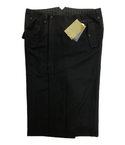 ヨウジヤマモトプールオム  パンツ WOOL GABARDINE YORK SWITCHING SKIRT 24AW    HO-S13-534 レディース SIZE 3  YOHJI YAMAMOTO POUR HOMME