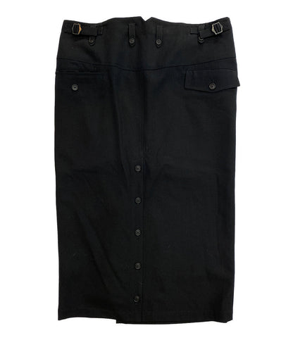 ヨウジヤマモトプールオム  パンツ WOOL GABARDINE YORK SWITCHING SKIRT 24AW    HO-S13-534 レディース SIZE 3  YOHJI YAMAMOTO POUR HOMME