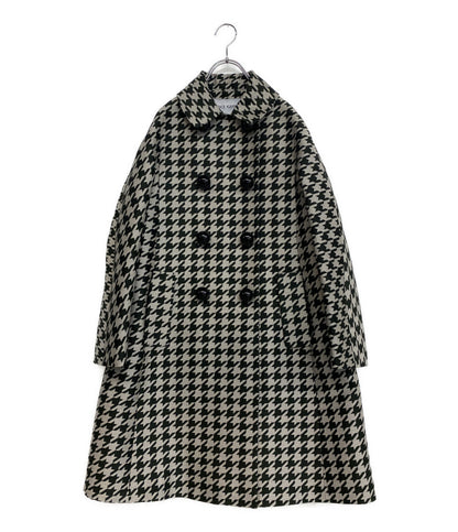 DICE KAYEK ディーチェ・カヤック ウールシルクチェックコート レディース SIZE 36