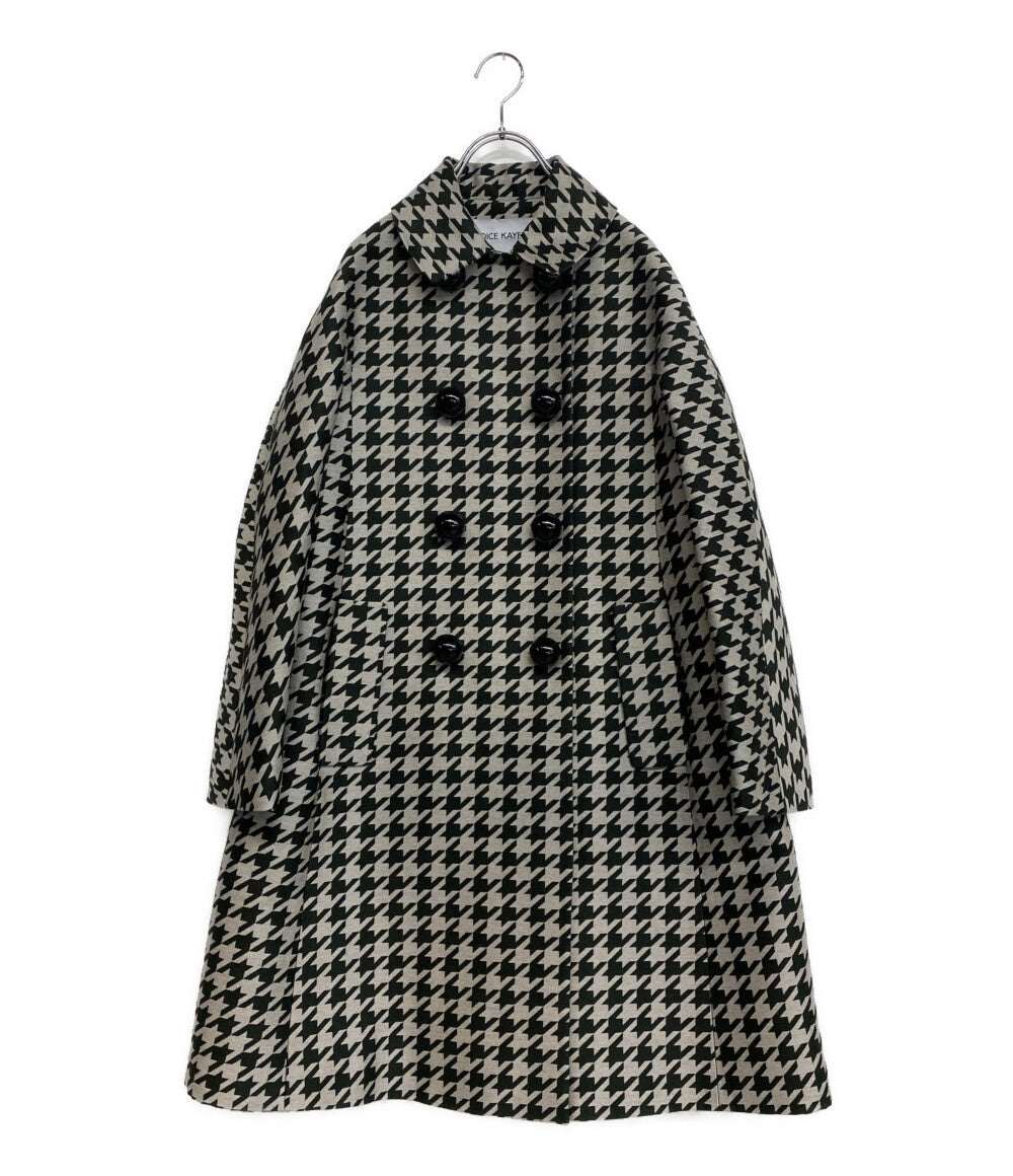 DICE KAYEK ディーチェ・カヤック ウールシルクチェックコート レディース SIZE 36