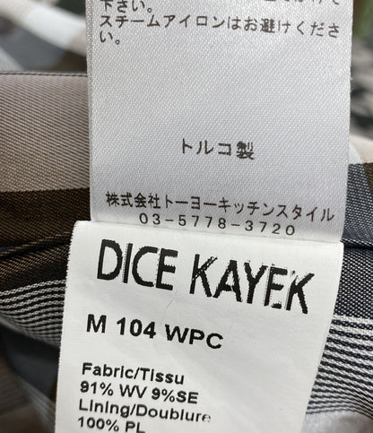 DICE KAYEK ディーチェ・カヤック ウールシルクチェックコート レディース SIZE 36