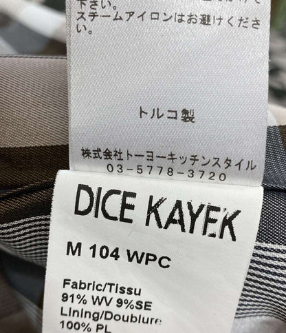 DICE KAYEK ディーチェ・カヤック ウールシルクチェックコート レディース SIZE 36