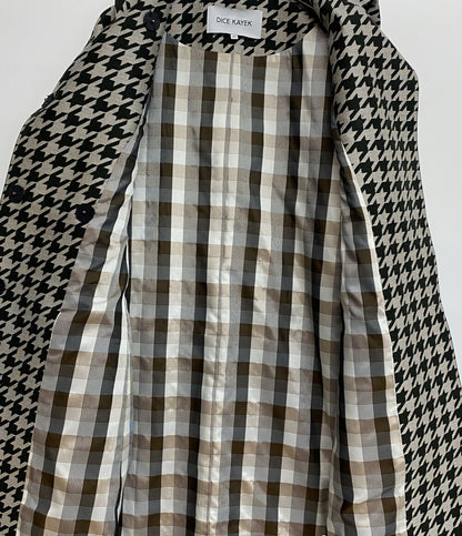 DICE KAYEK ディーチェ・カヤック ウールシルクチェックコート レディース SIZE 36