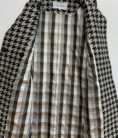 DICE KAYEK ディーチェ・カヤック ウールシルクチェックコート レディース SIZE 36