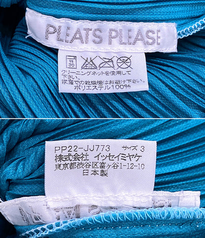 PLEATS PLEASE 襟裾柄プリーツジャケット 12ss レディース SIZE 3 プリーツプリーズ