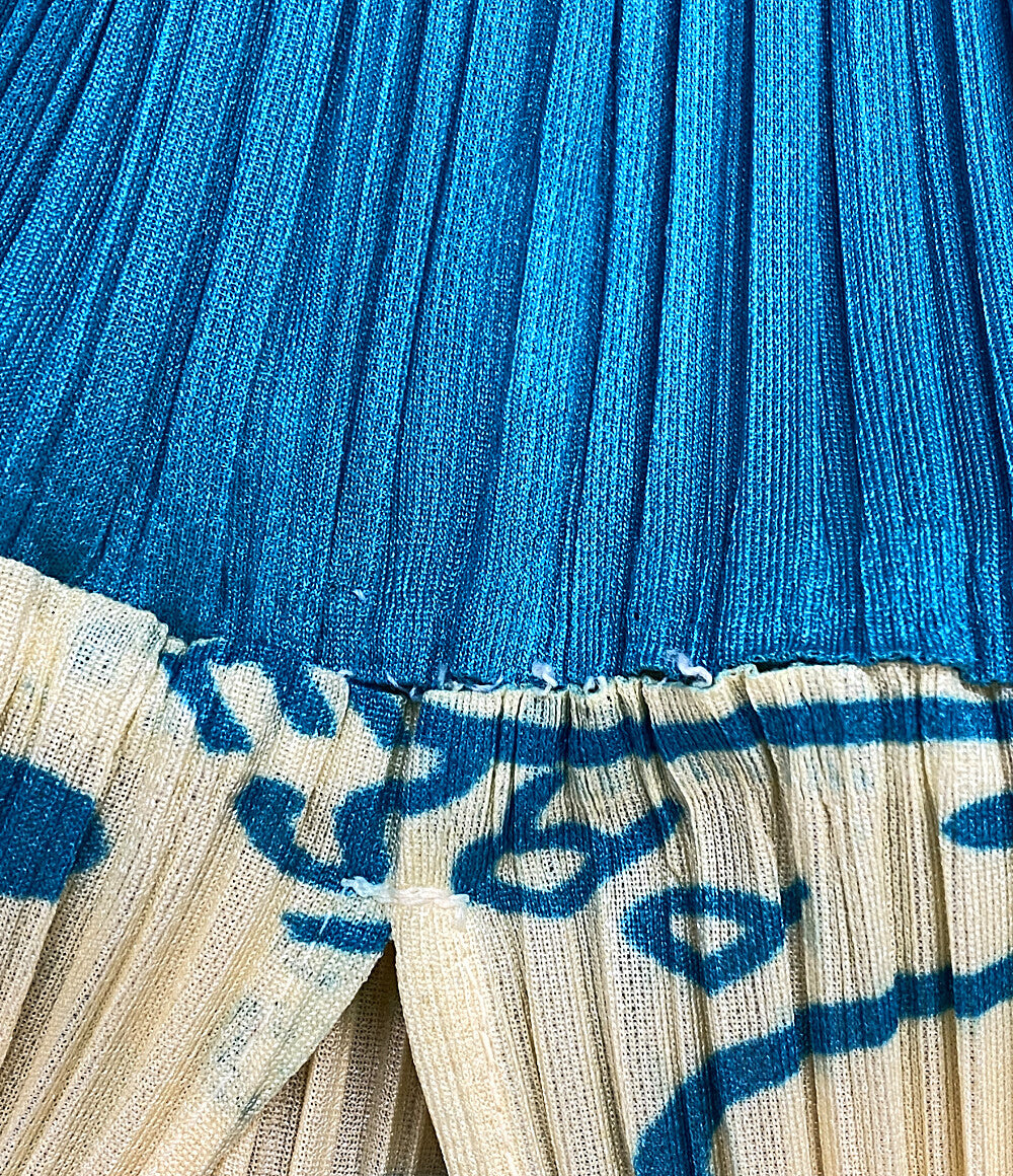 プリーツプリーズ 襟裾柄プリーツジャケット 12ss レディース SIZE 3 PLEATS PLEASE