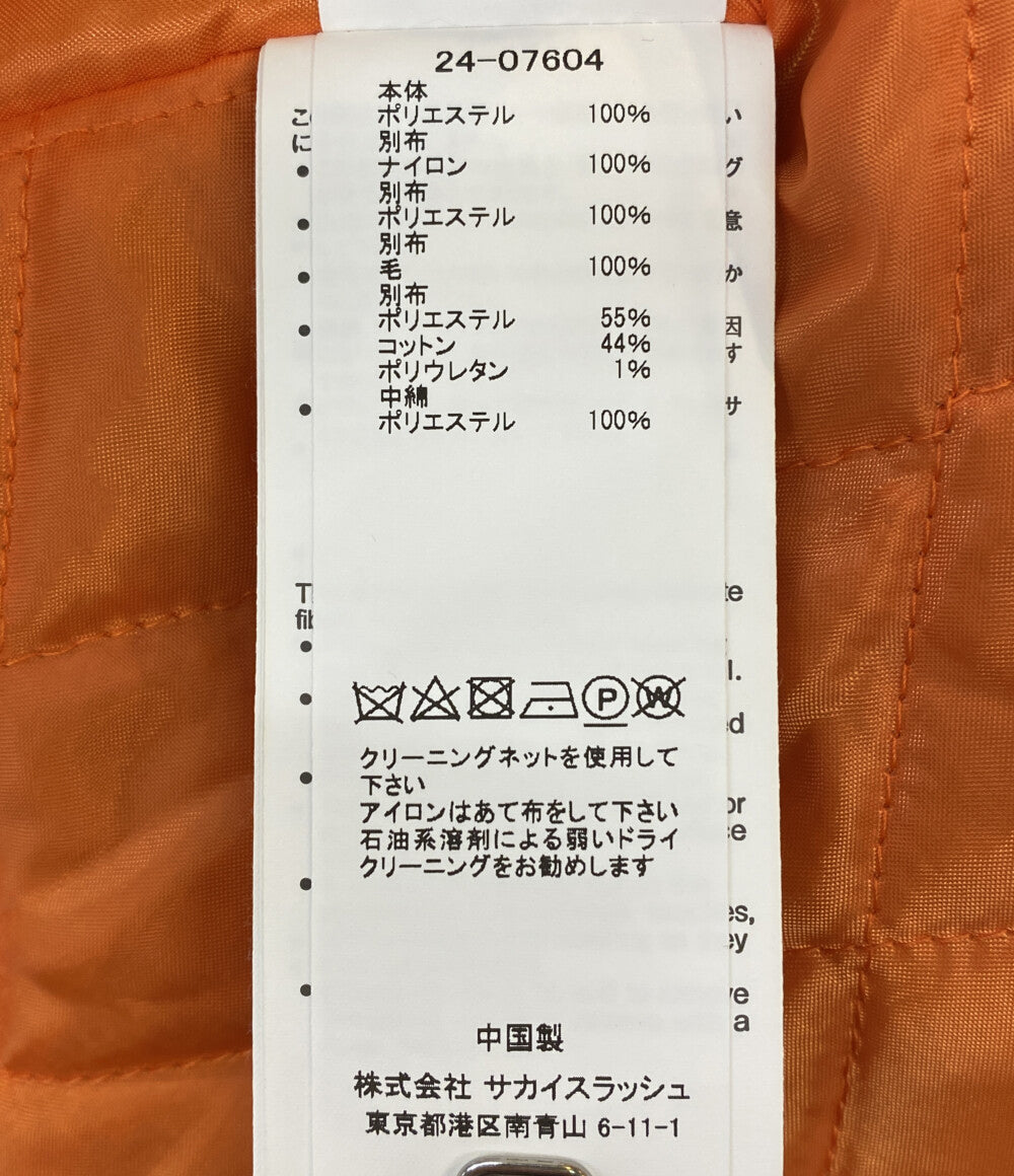 sacai ブルゾン Faux Fur x Nylon Blouson 24AW 24-07604 レディース SIZE 4 サカイ