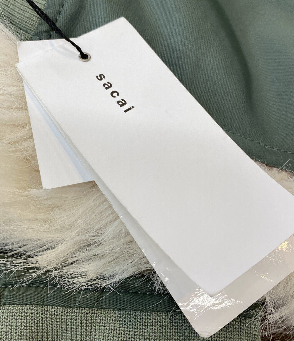 sacai ブルゾン Faux Fur x Nylon Blouson 24AW 24-07604 レディース SIZE 4 サカイ