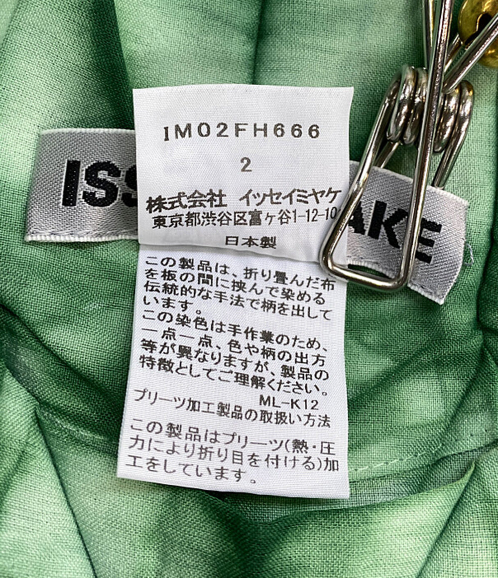 イッセイミヤケ ノースリーブワンピース コレクション着 ITAJIMEワンピ 20ss レディース SIZE 2 ISSEY MIYAKE