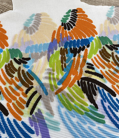 ミー イッセイミヤケ 美品 バードプリントハイネックカットソー 23SS    MY31FK945 レディース SIZE -  ISSEY MIYAKE me