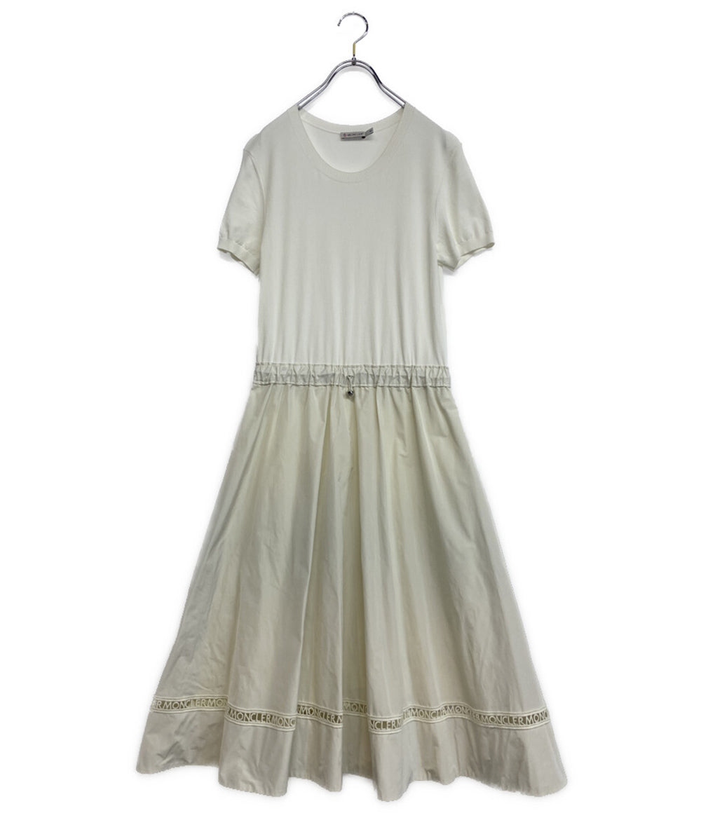 モンクレール  素材切替ワンピース 半袖 ABITO TRICOT       レディース SIZE S  MONCLER