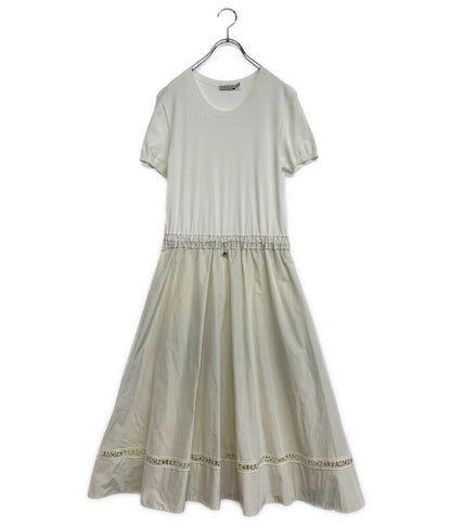 モンクレール  素材切替ワンピース 半袖 ABITO TRICOT       レディース SIZE S  MONCLER