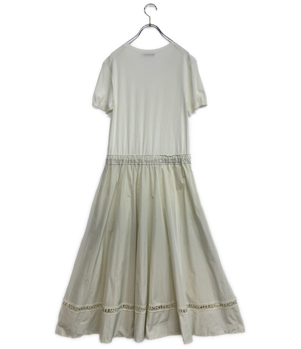 モンクレール  素材切替ワンピース 半袖 ABITO TRICOT       レディース SIZE S  MONCLER