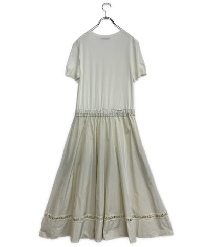 モンクレール  素材切替ワンピース 半袖 ABITO TRICOT       レディース SIZE S  MONCLER