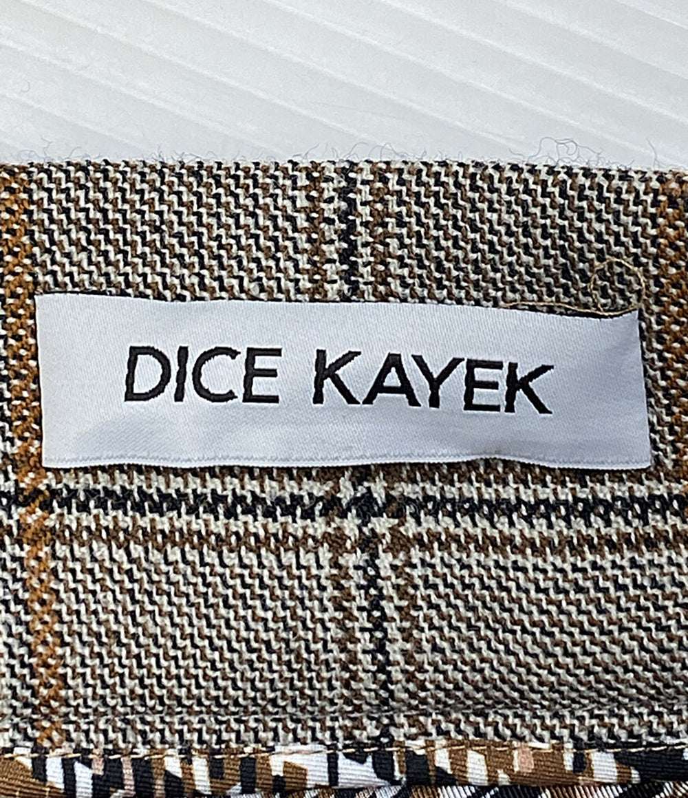 美品 DICE KAYEK ディーチェカヤック チェックスカート W-35025-36 レディース SIZE 34