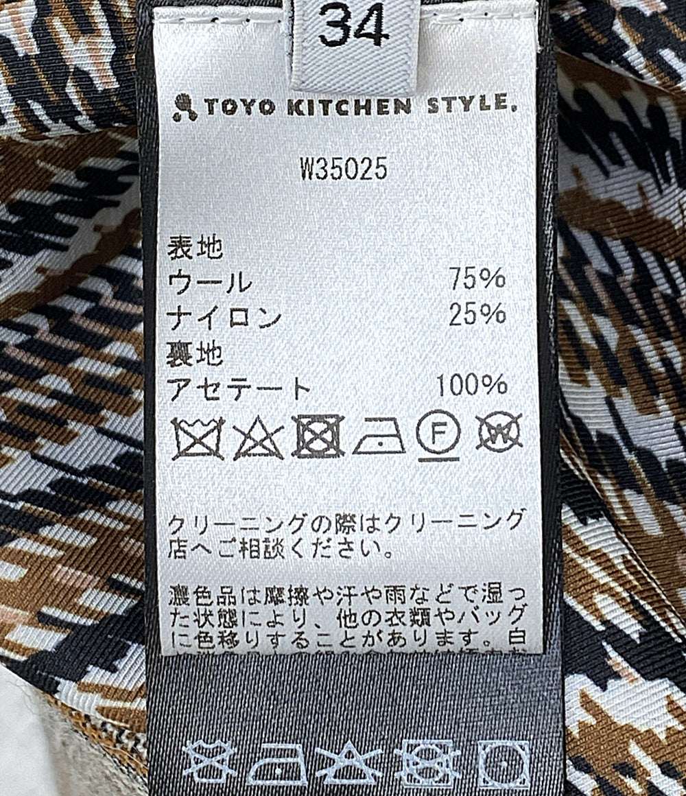 美品 DICE KAYEK ディーチェカヤック チェックスカート W-35025-36 レディース SIZE 34