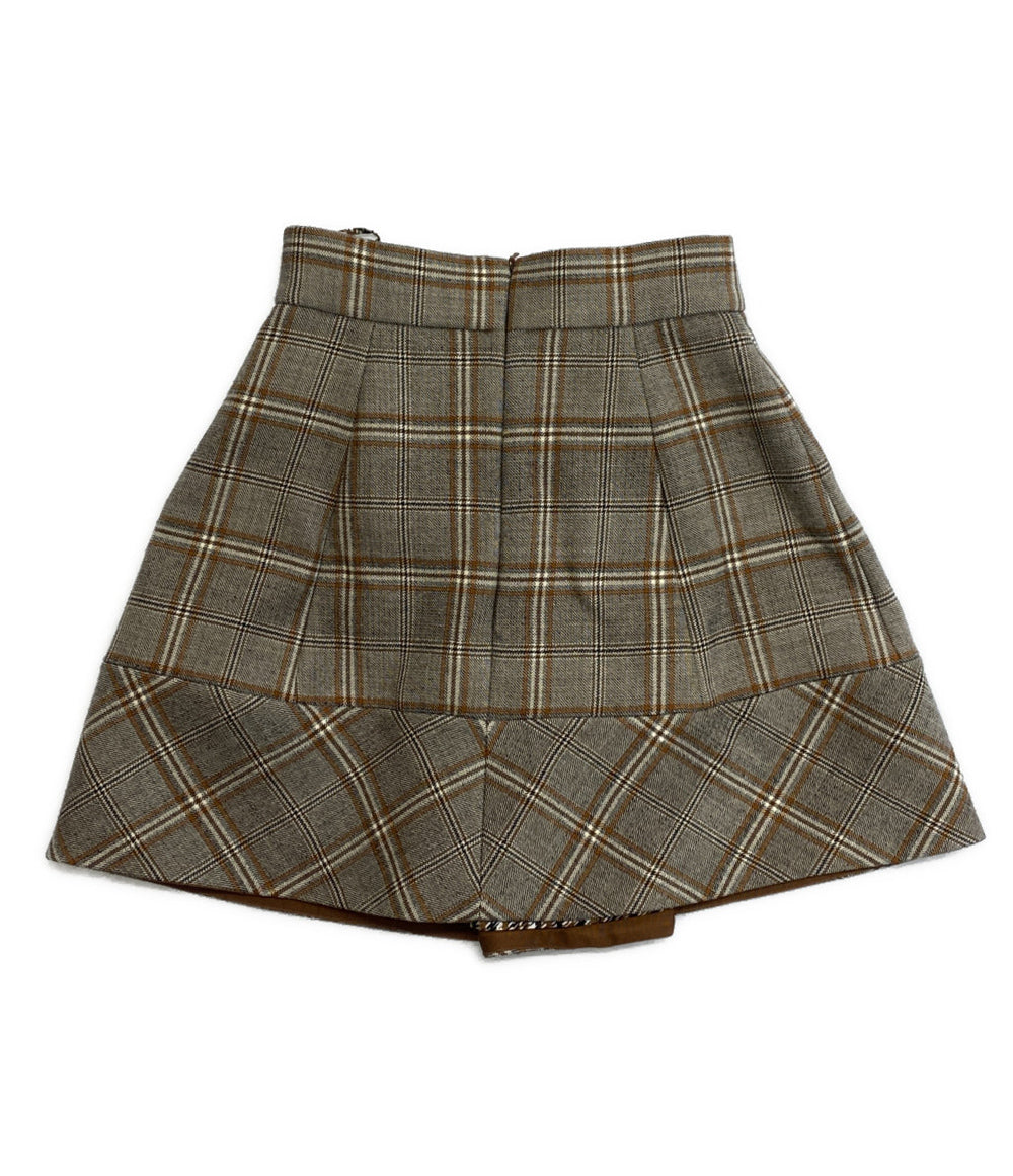 美品 DICE KAYEK ディーチェカヤック チェックスカート W-35025-36 レディース SIZE 34