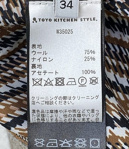 美品 DICE KAYEK ディーチェカヤック チェックスカート W-35025-36 レディース SIZE 34