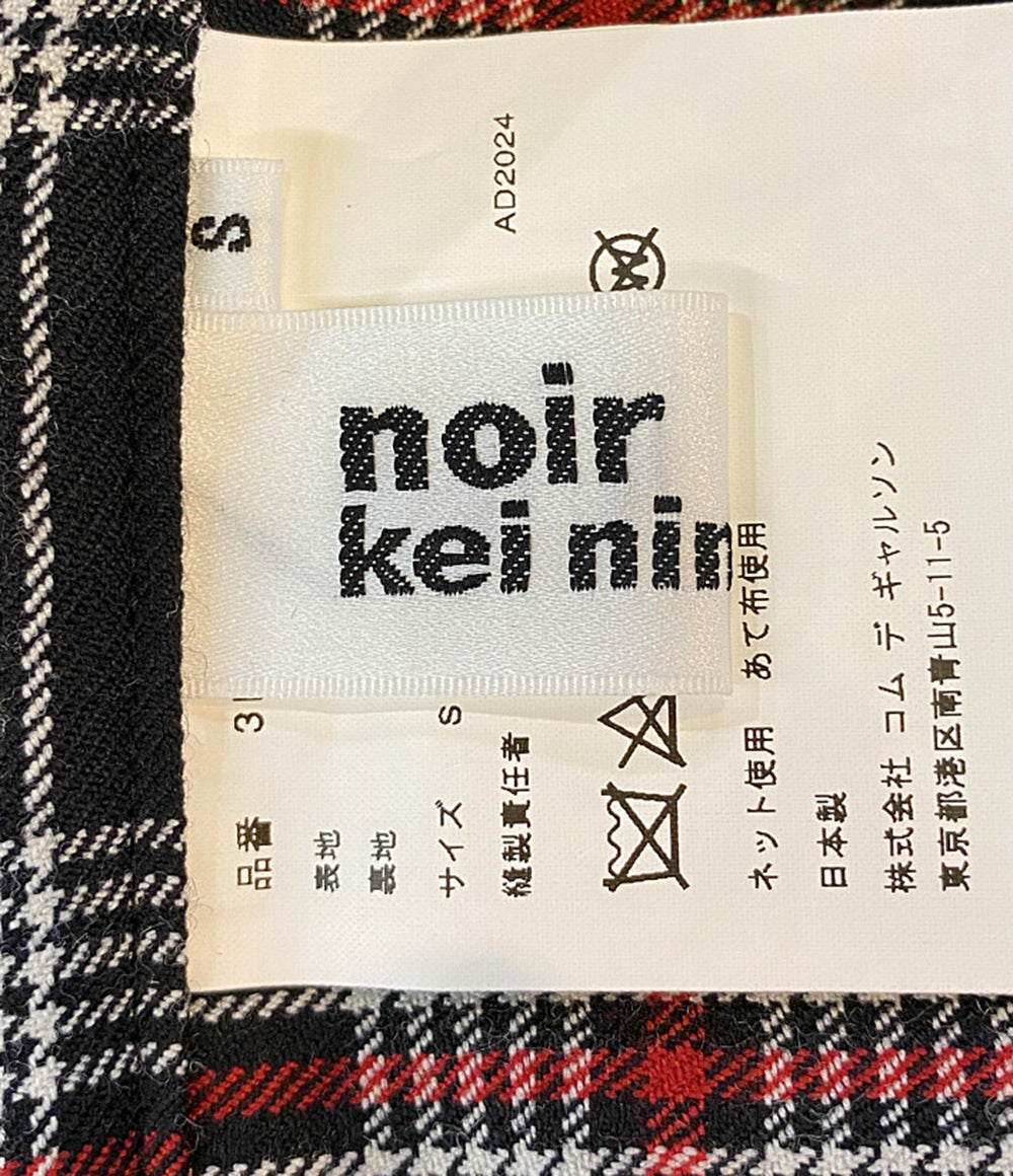 noir Kei ninomiya チェック柄マルチポケット巻きスカート 24aw レディース SIZE S ノワールケイニノミヤ