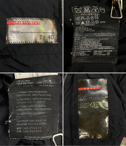 PRADA SPORT 中綿ファスナーデザインジャケット 90-00S レディース SIZE 40 プラダスポーツ