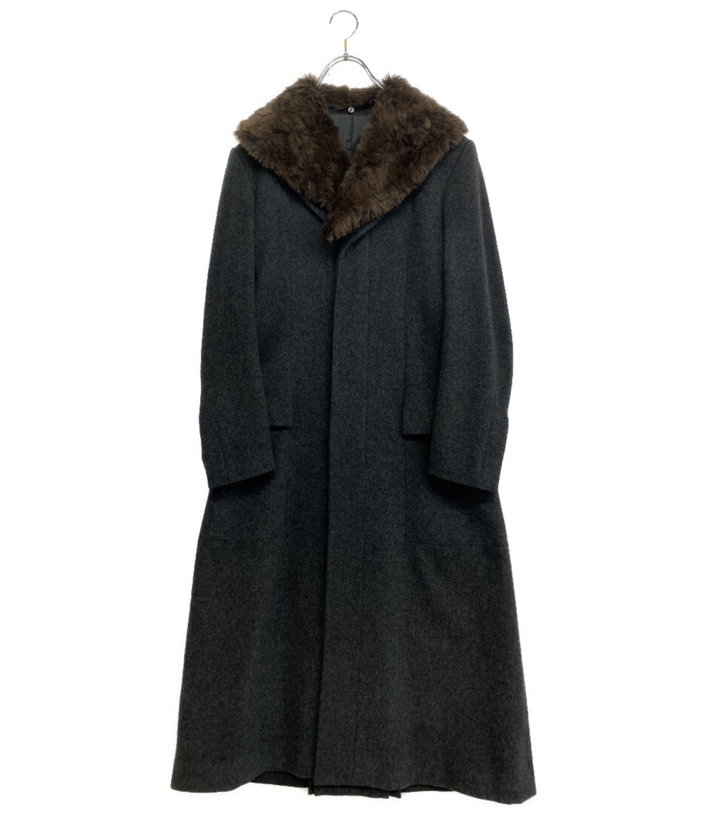 ジャンポールゴルチエオム 襟ファースーパーロングコート archive     445908 メンズ SIZE 46  JEAN PAUL GAULTIER HOMME