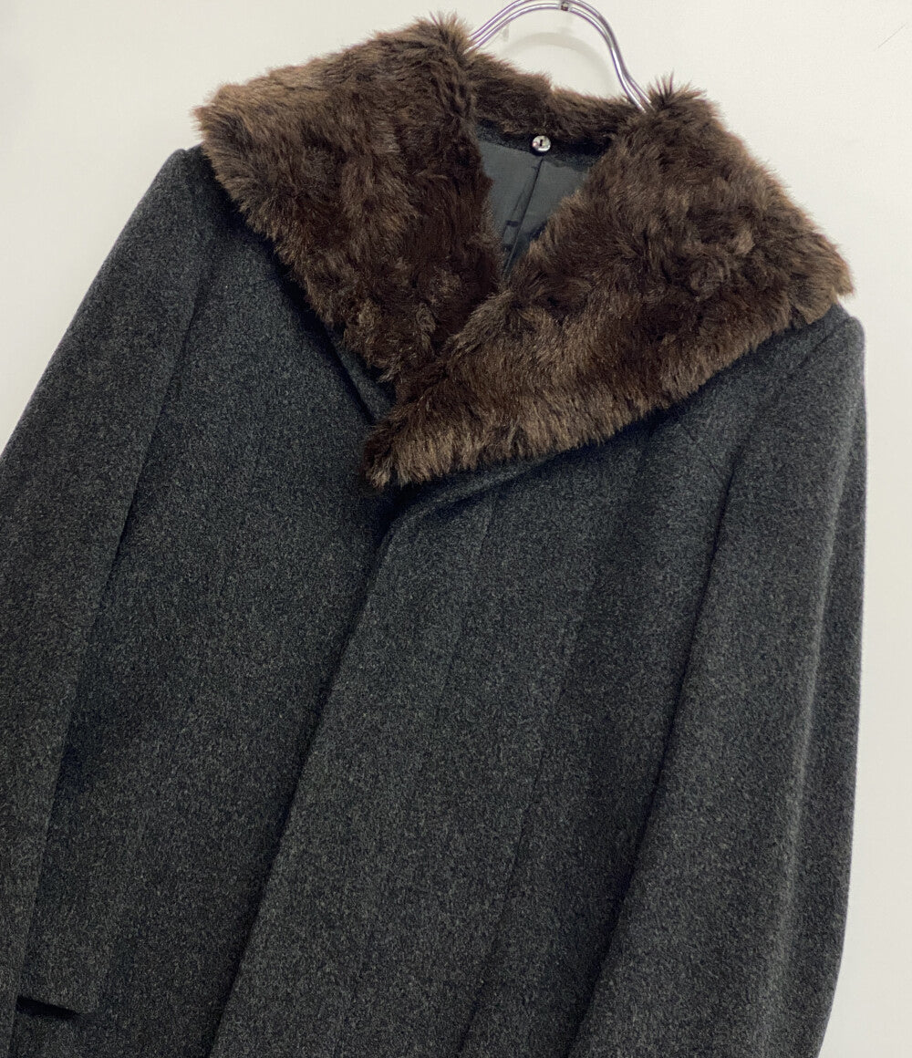 ジャンポールゴルチエオム 襟ファースーパーロングコート archive     445908 メンズ SIZE 46  JEAN PAUL GAULTIER HOMME