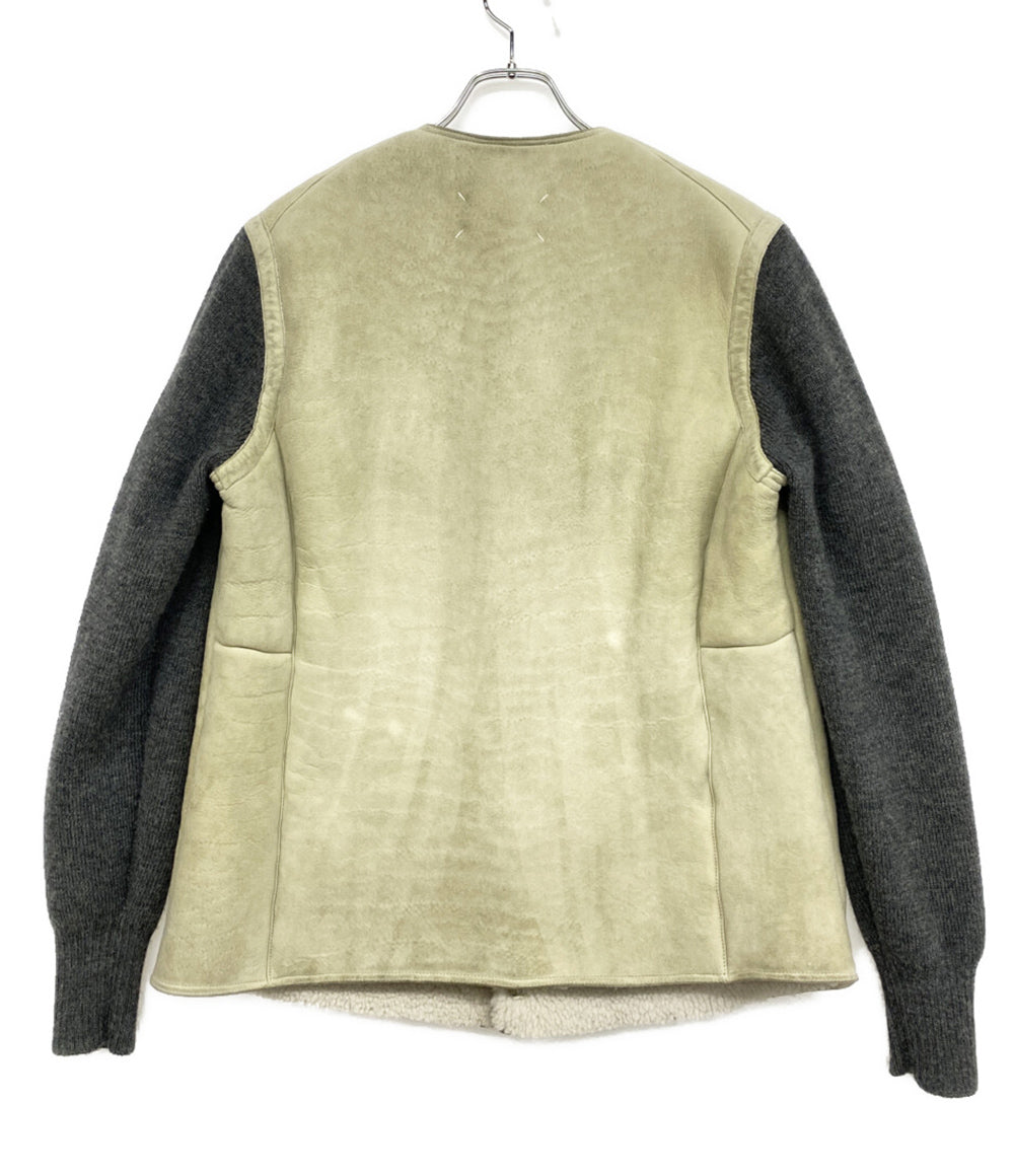 Maison Margiela ジャケット SHEARLING JACKET WITH KNITTED SLEEVES