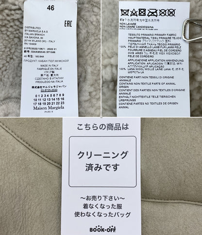 Maison Margiela ジャケット SHEARLING JACKET WITH KNITTED SLEEVES 22SS メンズ SIZE 46 メゾンマルジェラ