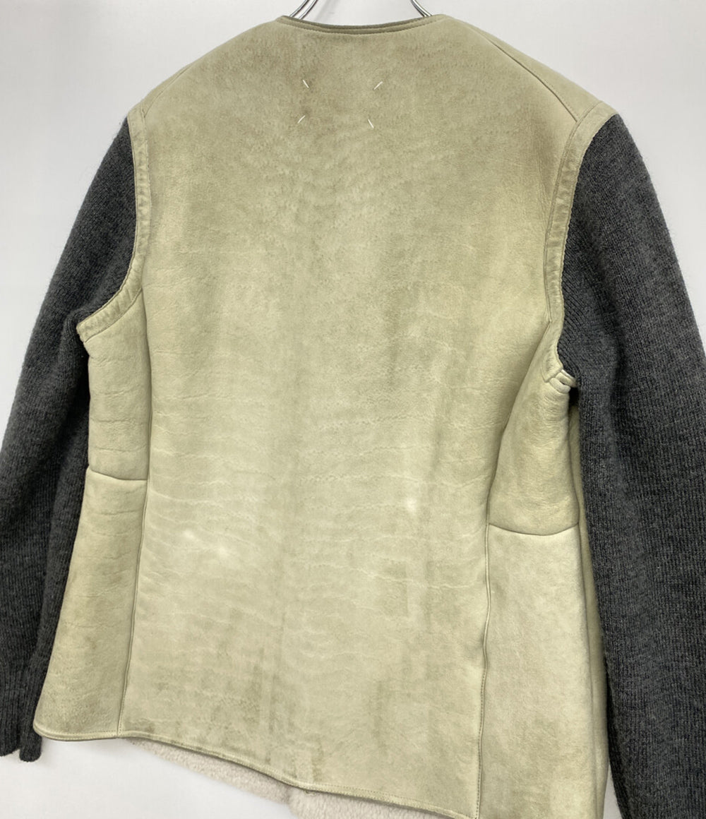 Maison Margiela ジャケット SHEARLING JACKET WITH KNITTED SLEEVES 22SS メンズ SIZE 46 メゾンマルジェラ