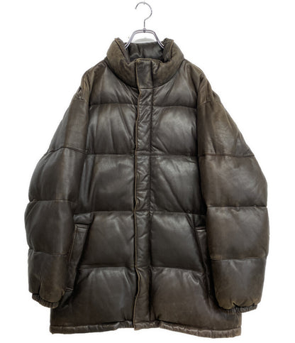 ステューシー ダウンジャケット オールレザーダウンジャケット メンズ SIZE M STUSSY