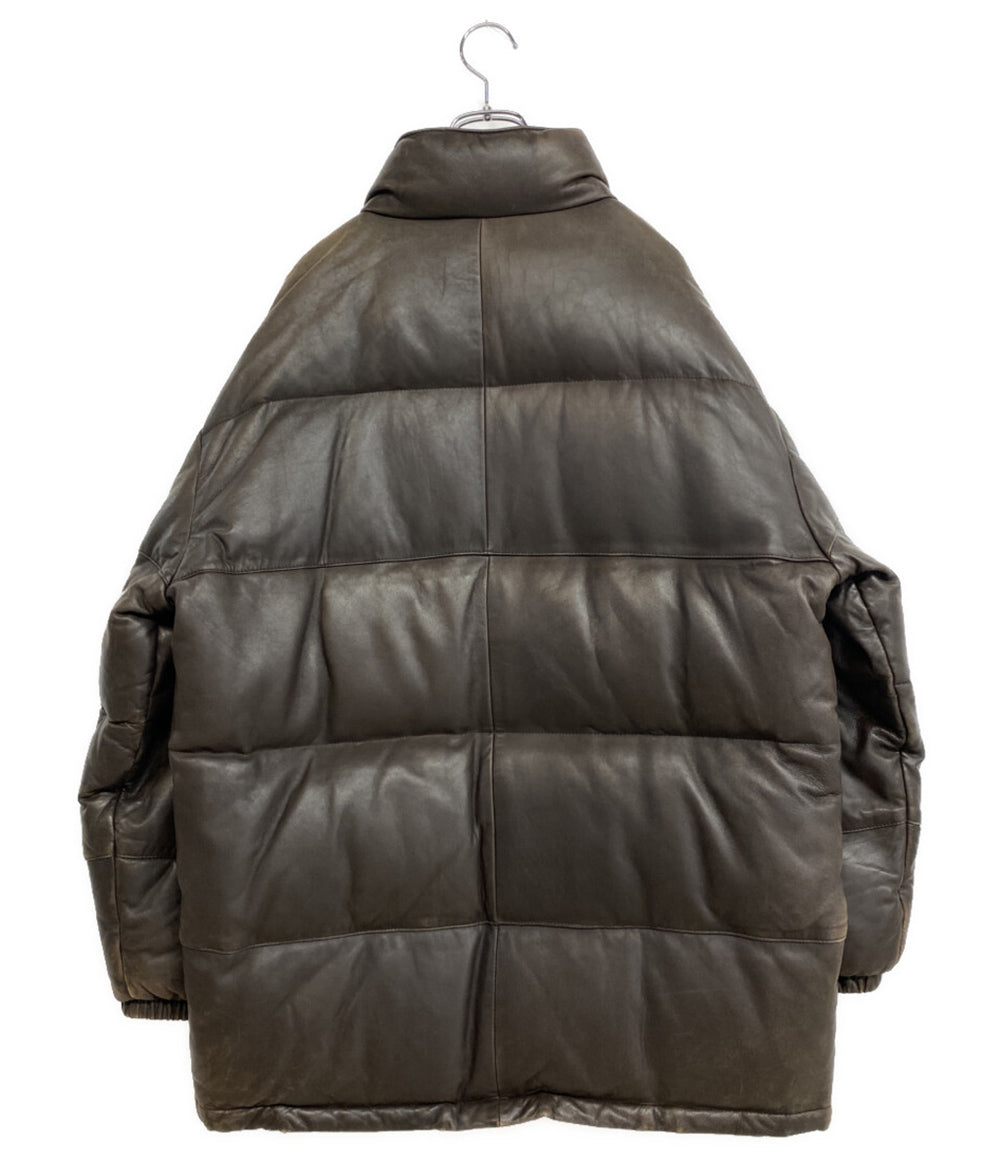 ステューシー ダウンジャケット オールレザーダウンジャケット メンズ SIZE M STUSSY