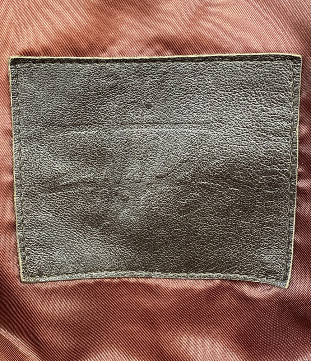 ステューシー ダウンジャケット オールレザーダウンジャケット メンズ SIZE M STUSSY