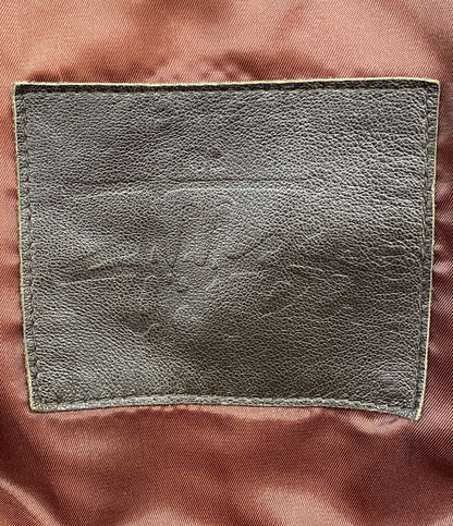 ステューシー ダウンジャケット オールレザーダウンジャケット メンズ SIZE M STUSSY