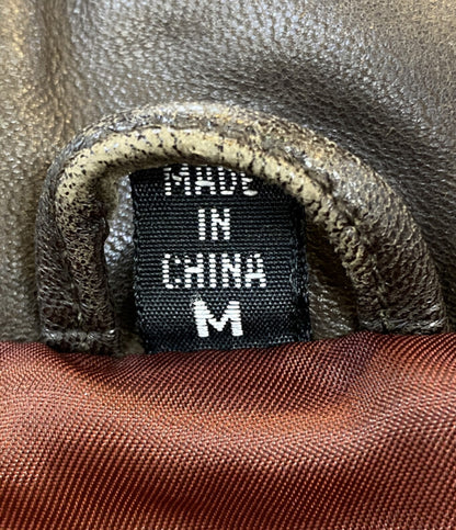 ステューシー ダウンジャケット オールレザーダウンジャケット メンズ SIZE M STUSSY