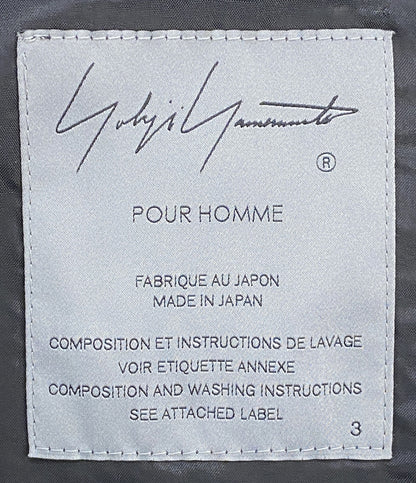 ヨウジヤマモトプールオム テーラードジャケット 箱ポケットJKT背ヌキ メンズ SIZE 3 YOHJI YAMAMOTO POUR HOMME
