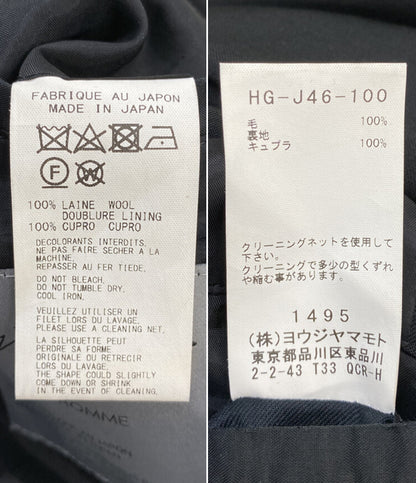 ヨウジヤマモトプールオム テーラードジャケット 箱ポケットJKT背ヌキ メンズ SIZE 3 YOHJI YAMAMOTO POUR HOMME