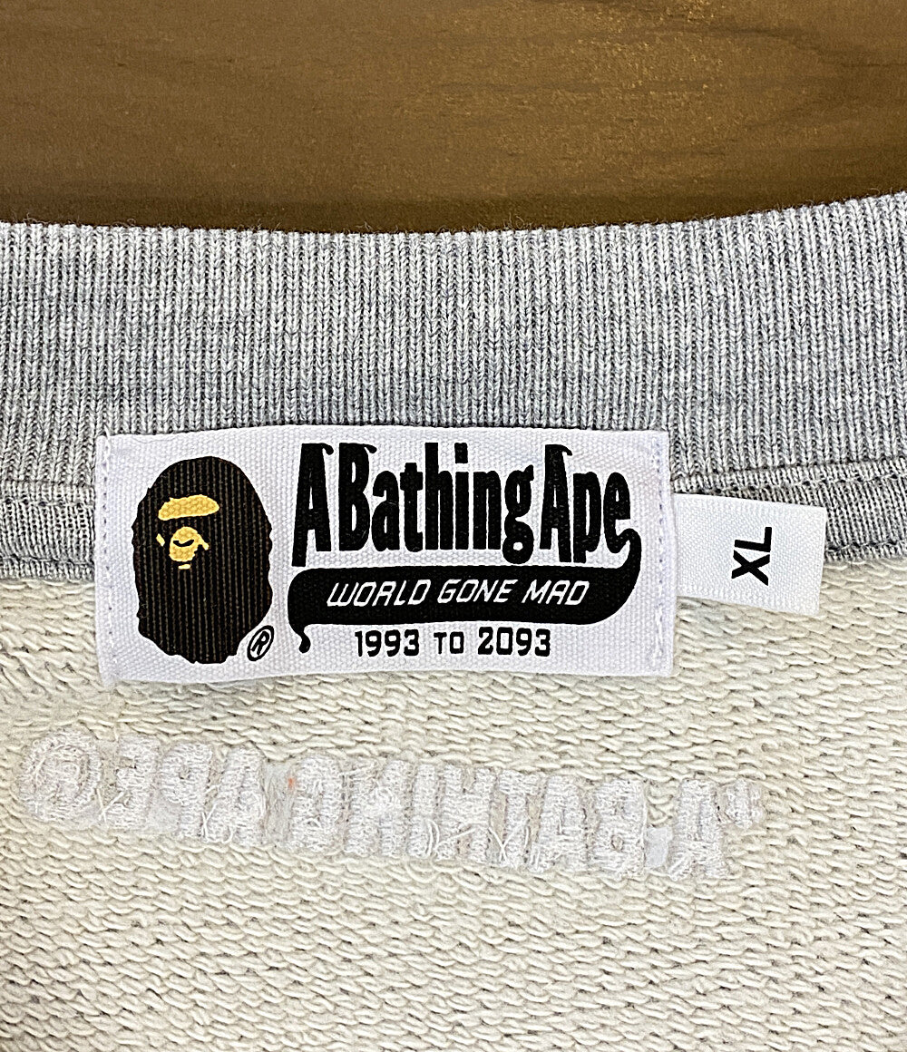 アベイシングエイプ 美品 スウェット 001SWL301310M メンズ SIZE XL A BATHING APE