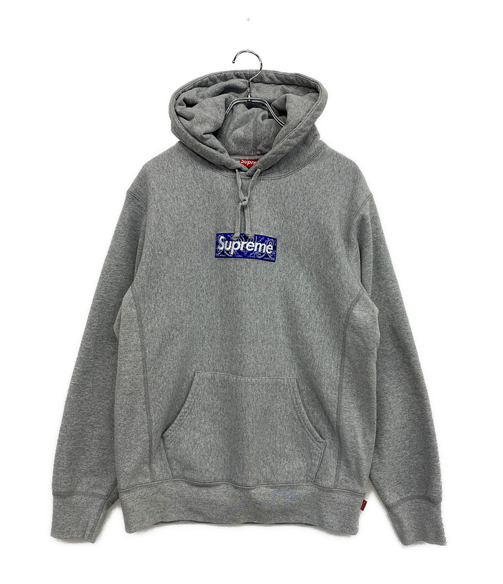 Supreme スウェットパーカー BANDANA BOX LOGO HOODIE 19FW メンズ SIZE M シュプリーム