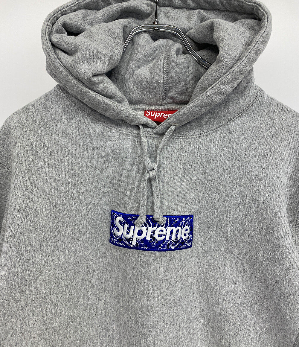 Supreme スウェットパーカー BANDANA BOX LOGO HOODIE 19FW メンズ SIZE M シュプリーム