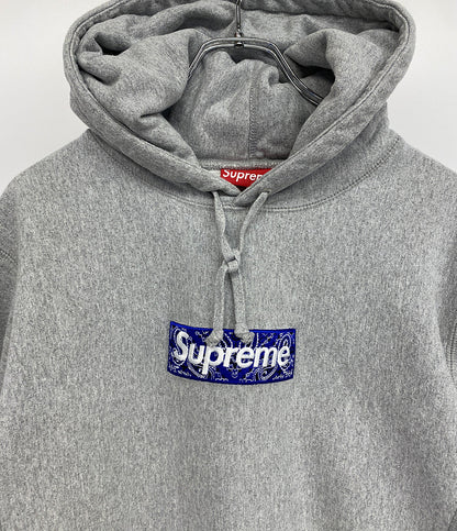 Supreme スウェットパーカー BANDANA BOX LOGO HOODIE 19FW メンズ SIZE M シュプリーム