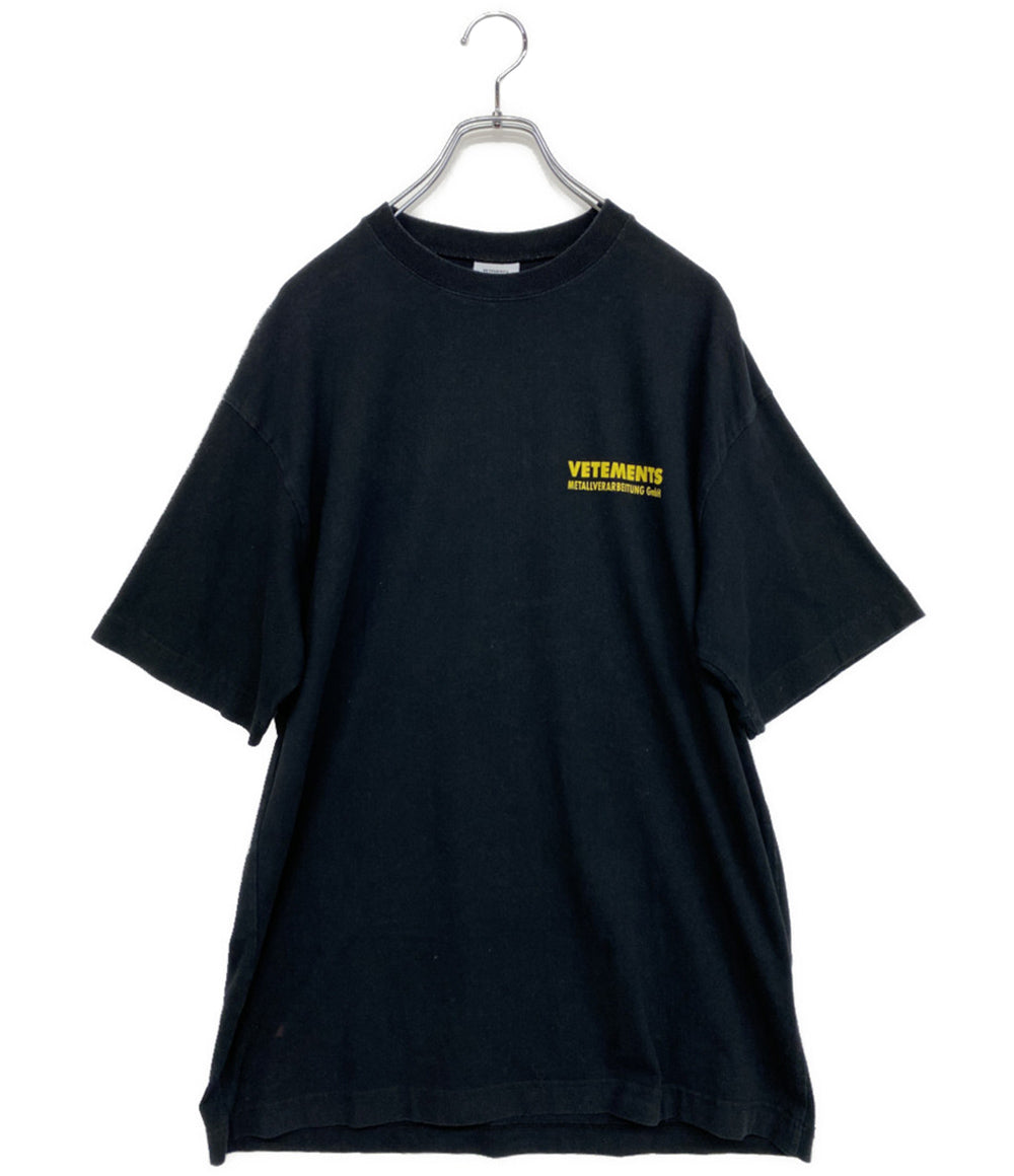 VETEMENTS 半袖Ｔシャツ 両面ロゴプリントTEE 18SS WSS18TR600 メンズ SIZE M ヴェトモン