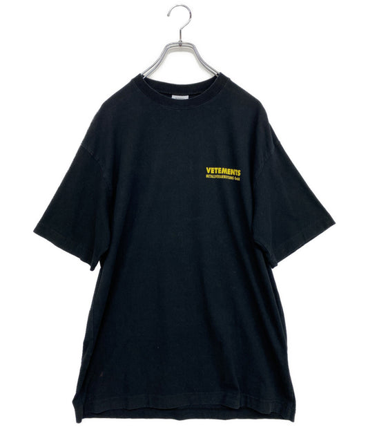 VETEMENTS 半袖Ｔシャツ 両面ロゴプリントTEE 18SS WSS18TR600 メンズ SIZE M ヴェトモン