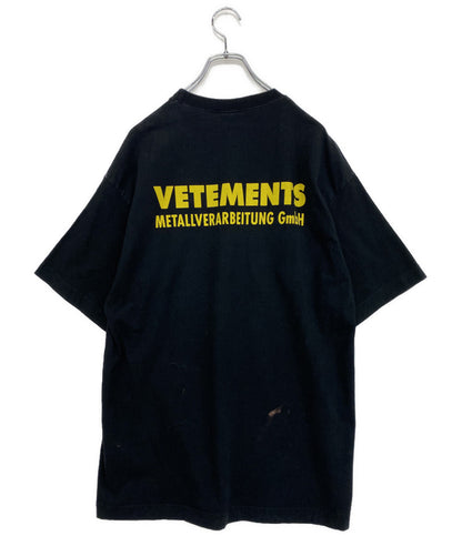 VETEMENTS 半袖Ｔシャツ 両面ロゴプリントTEE 18SS WSS18TR600 メンズ SIZE M ヴェトモン