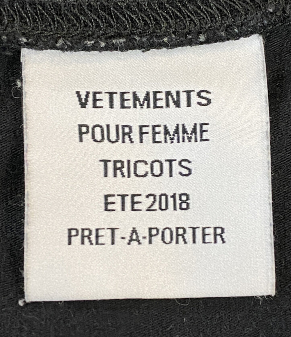 VETEMENTS 半袖Ｔシャツ 両面ロゴプリントTEE 18SS WSS18TR600 メンズ SIZE M ヴェトモン